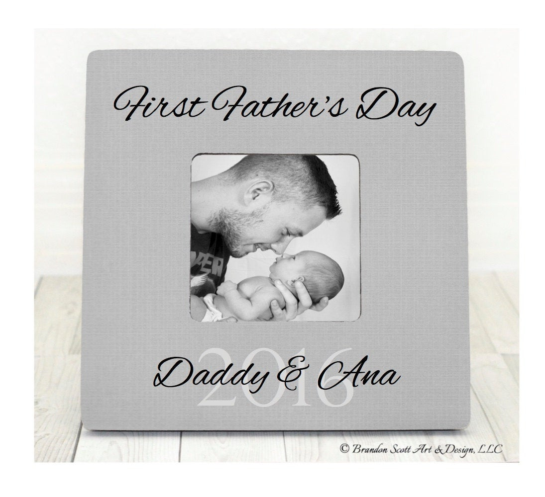 Personalized Fathers Day Gift
 First Father s Day Gift Picture Frame Personalized Gift