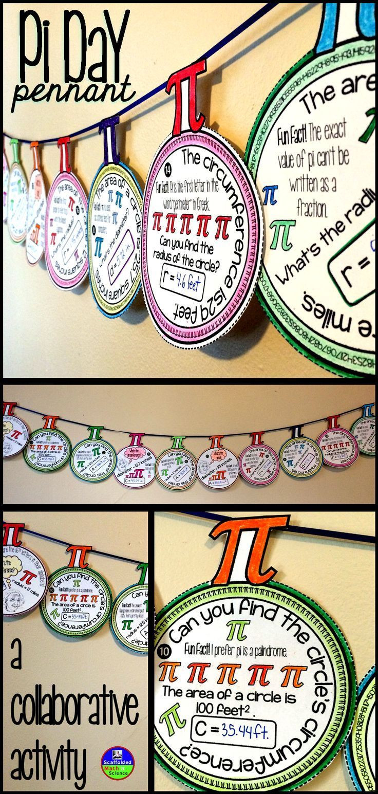 Pi Day Activities For Algebra 1
 Pi Day Pennant