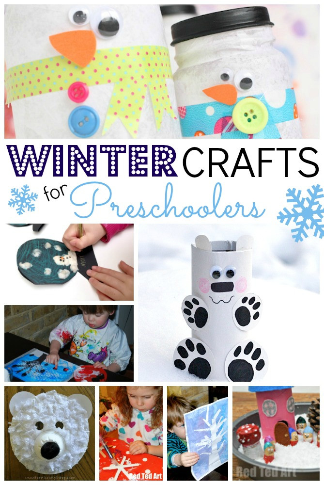 Preschool Winter Crafts
 Easy Winter Crafts for Preschoolers Red Ted Art