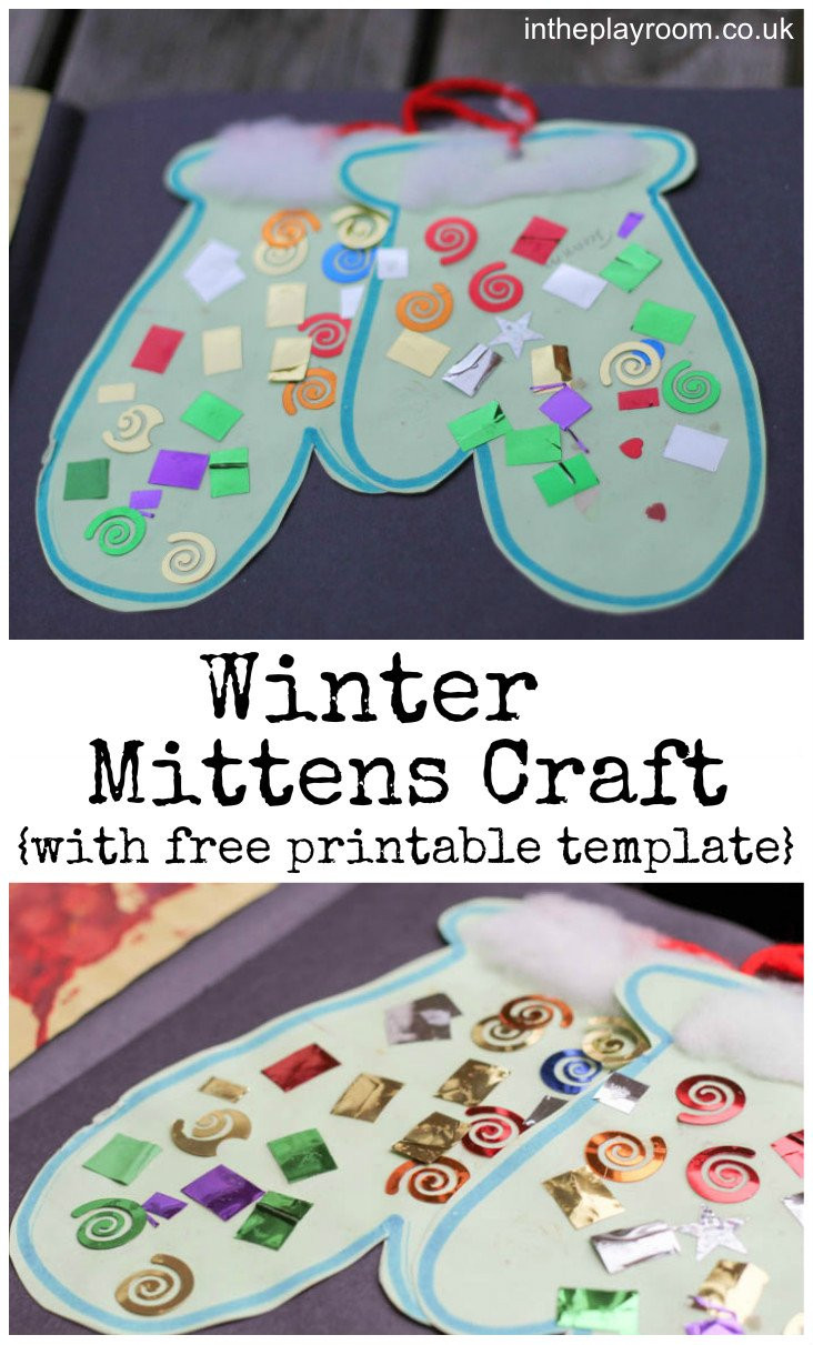 Preschool Winter Crafts
 Winter Mittens Craft In The Playroom
