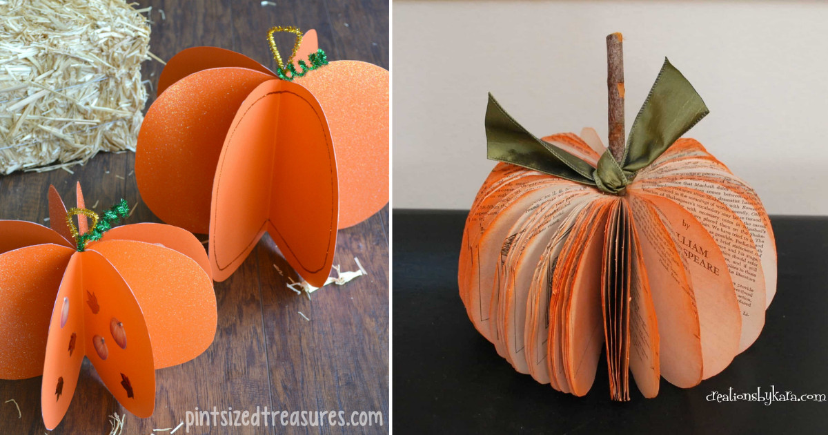 Simple Autumn Crafts To Make
 17 Simple And Easy Fall Pumpkin Crafts For Kids To Make