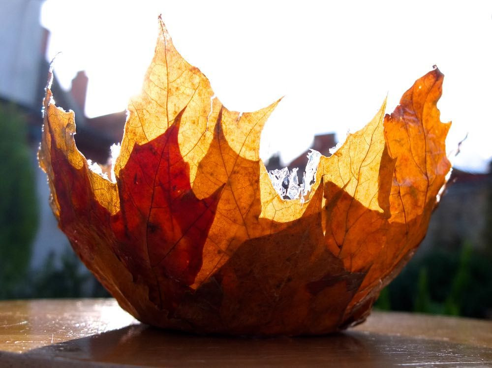 Simple Autumn Crafts To Make
 A simple tutorial showing you how to make a leaf bowl with