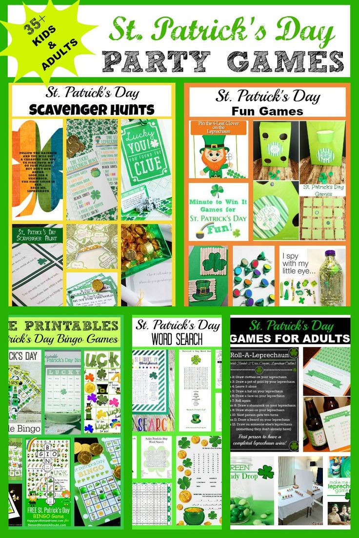 St Patrick's Day Activities For Adults
 St Patrick s Day Party Games Kids and Adults