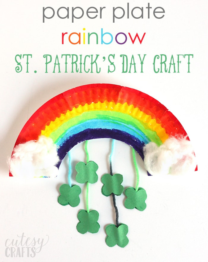 St Patrick's Day Arts And Crafts
 Paper Plate Rainbow St Patrick s Day Craft and a GIVEAWAY