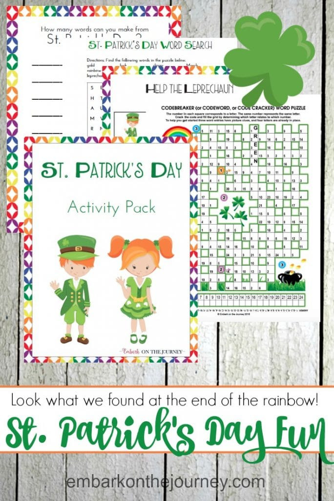 St Patrick's Day School Activities
 Free St Patricks Day Printable Activity Pack for Kids