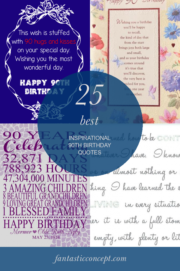 25 Best Inspirational 90th Birthday Quotes - Home, Family, Style and ...