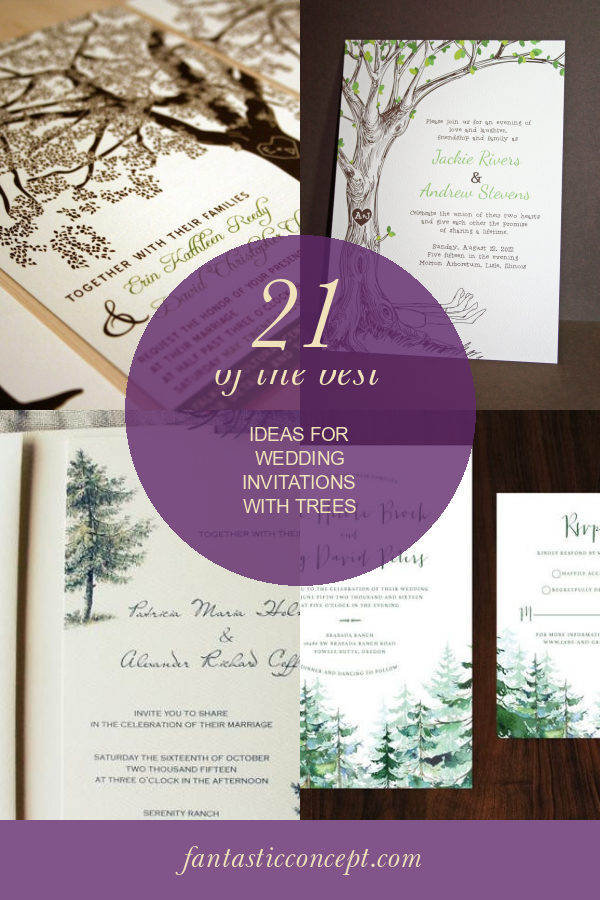 21 Of the Best Ideas for Wedding Invitations with Trees - Home, Family ...