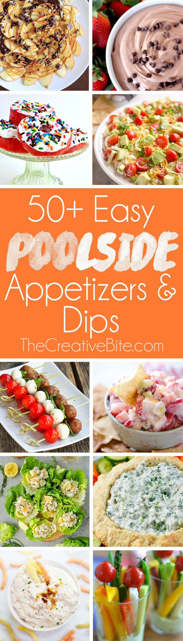 Summer Appetizers Finger Food
 50 Easy Poolside Appetizers & Dips are a collection of