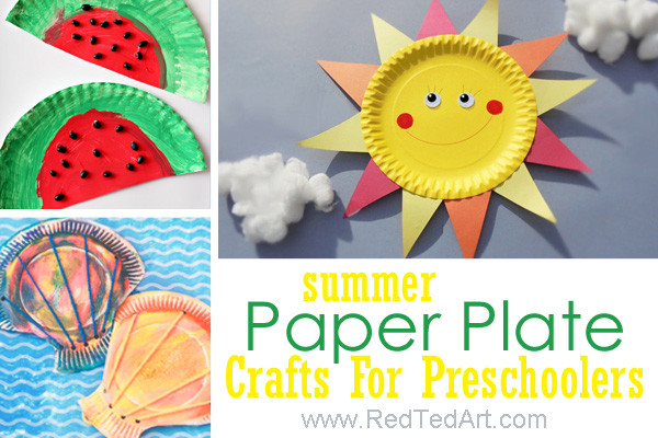 Summer Art And Crafts For Preschoolers
 Summer Paper Plate Crafts For Preschoolers Red Ted Art s