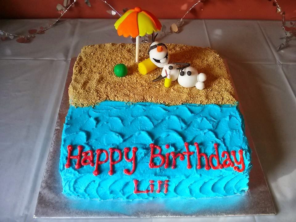 Summer Birthday Cake Ideas
 Simply Sweet Olaf in Summer cake Disney s Frozen