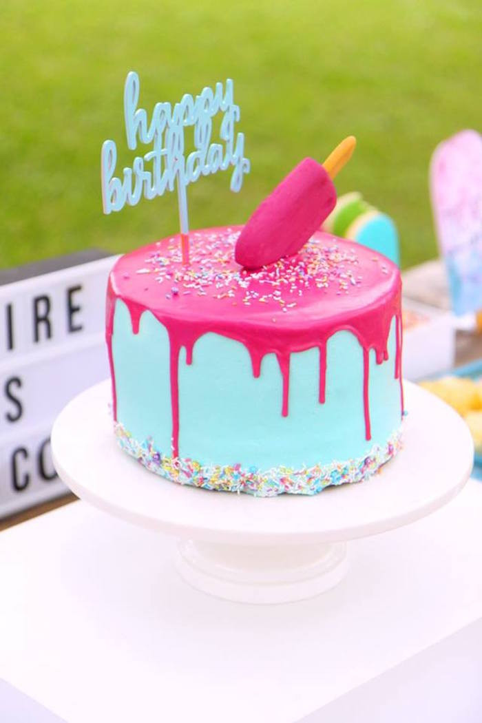 Summer Birthday Cake Ideas
 Kara s Party Ideas "Two Cool" Popsicle Themed Birthday