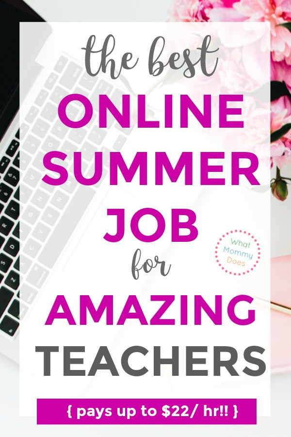 Summer Job Ideas For Teachers
 The Best line Summer Job for Teachers You can make $14
