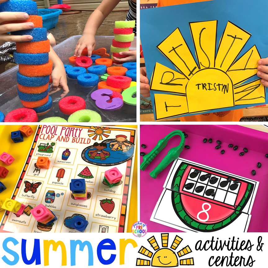 Summer Preschool Activities
 Summer Activities & Centers for Little Learners Pocket