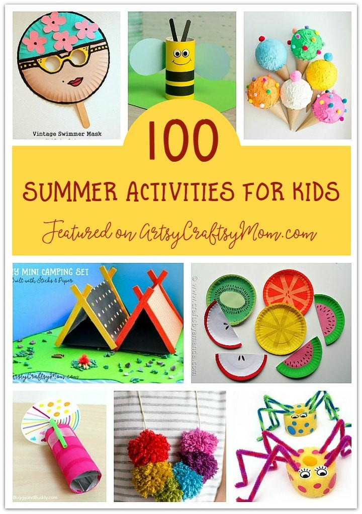 Summer Preschool Activities
 100 Summer Crafts & Activities for Kids Summer Camp at