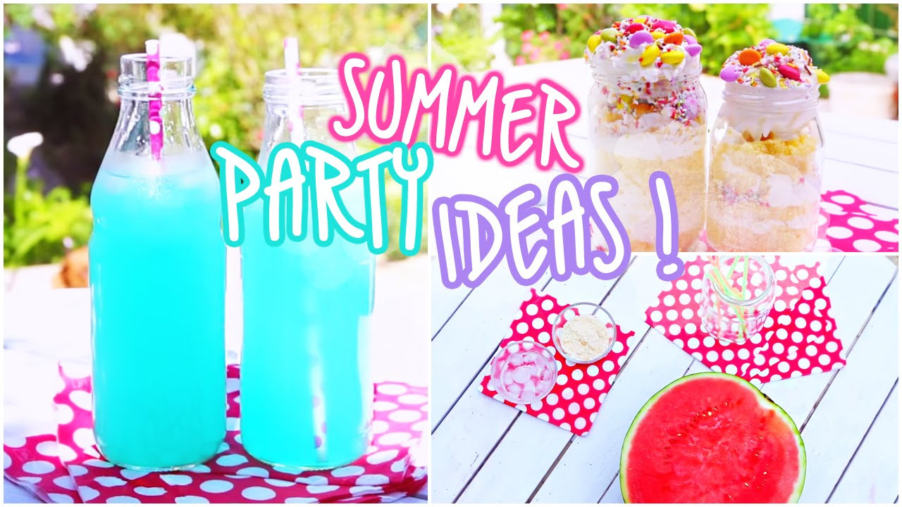 Summer Theme Party Ideas
 Summer Party Ideas Snacks & Beverages ♥