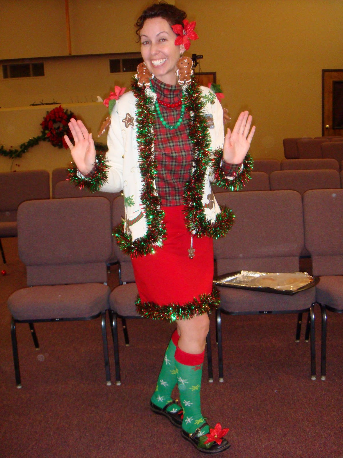 Tacky Christmas Outfit Ideas
 JustJenny Wacky Tacky Ugly Christmas Sweater Party