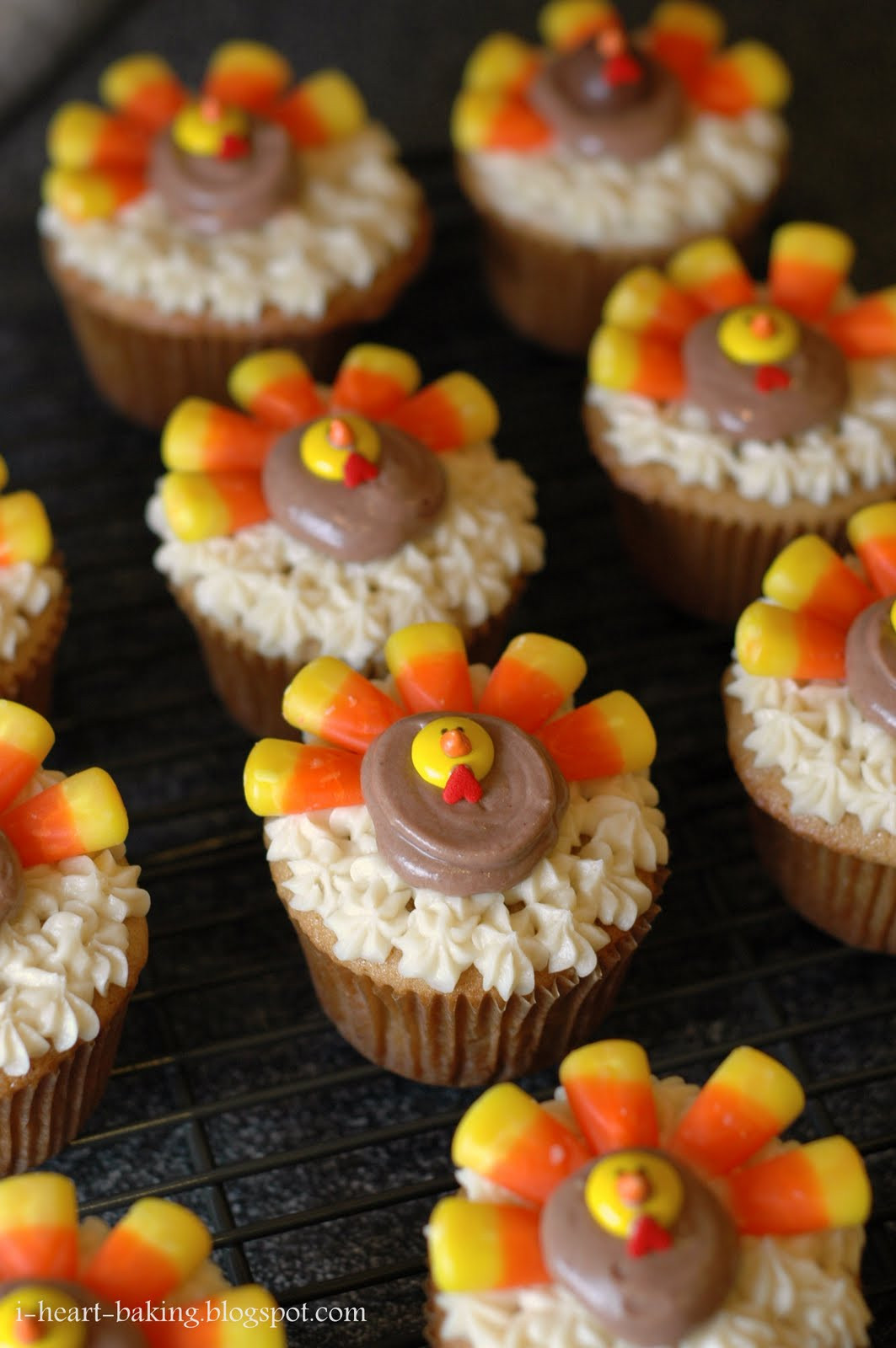 Thanksgiving Cake Ideas
 i heart baking thanksgiving turkey cupcakes brown