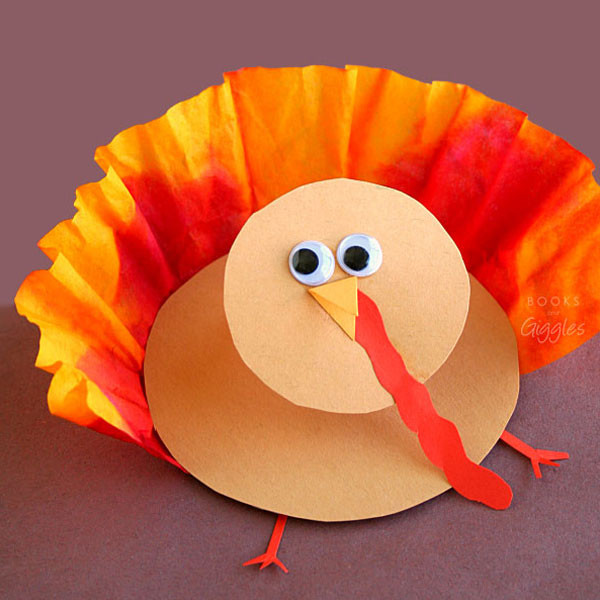 Thanksgiving Crafts
 3 D Thanksgiving Turkey Craft for Kids