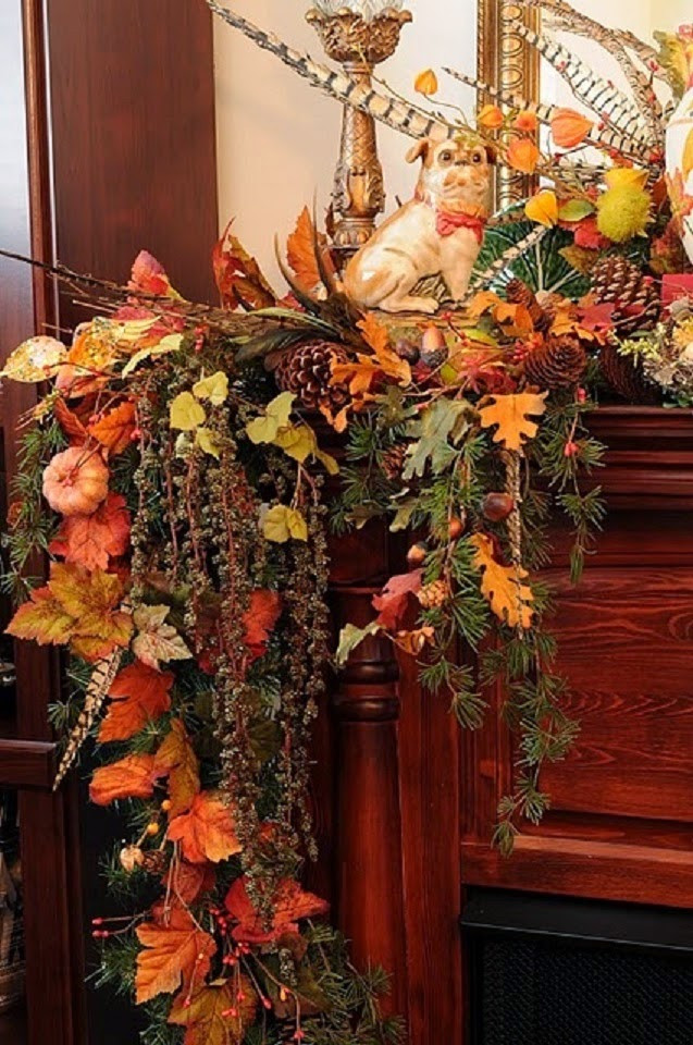 Thanksgiving Decoration Ideas Pinterest
 Fireplace Mantel Decor Ideas for Decorating for Thanksgiving