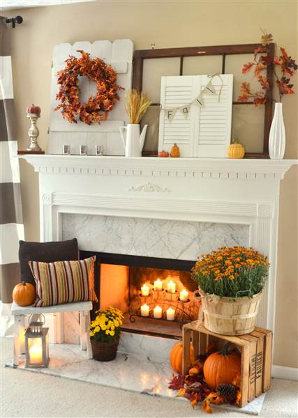 Thanksgiving Decoration Ideas Pinterest
 8 DIY Thanksgiving mantels to inspire you from Pinterest