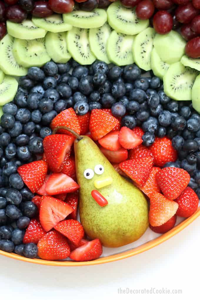 Thanksgiving Fruit Platter Ideas
 TURKEY FRUIT PLATTER fun food tray for Thanksgiving