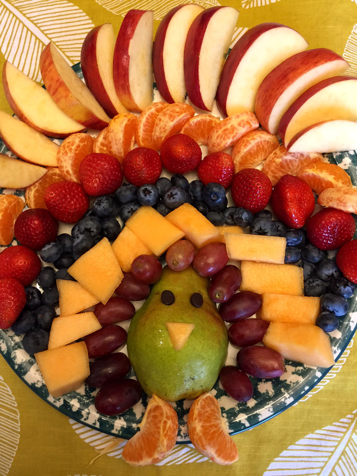 Thanksgiving Fruit Platter Ideas
 Thanksgiving Turkey Shaped Fruit Platter Appetizer Recipe
