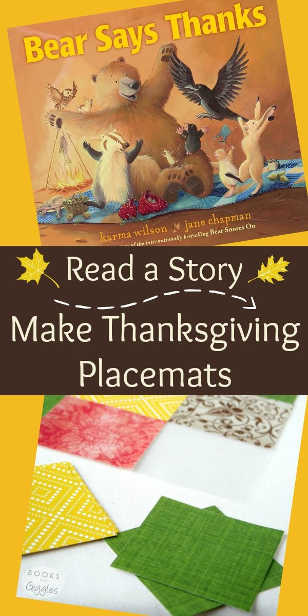Thanksgiving Story Ideas
 Read a Story Make Place Mats for Thanksgiving