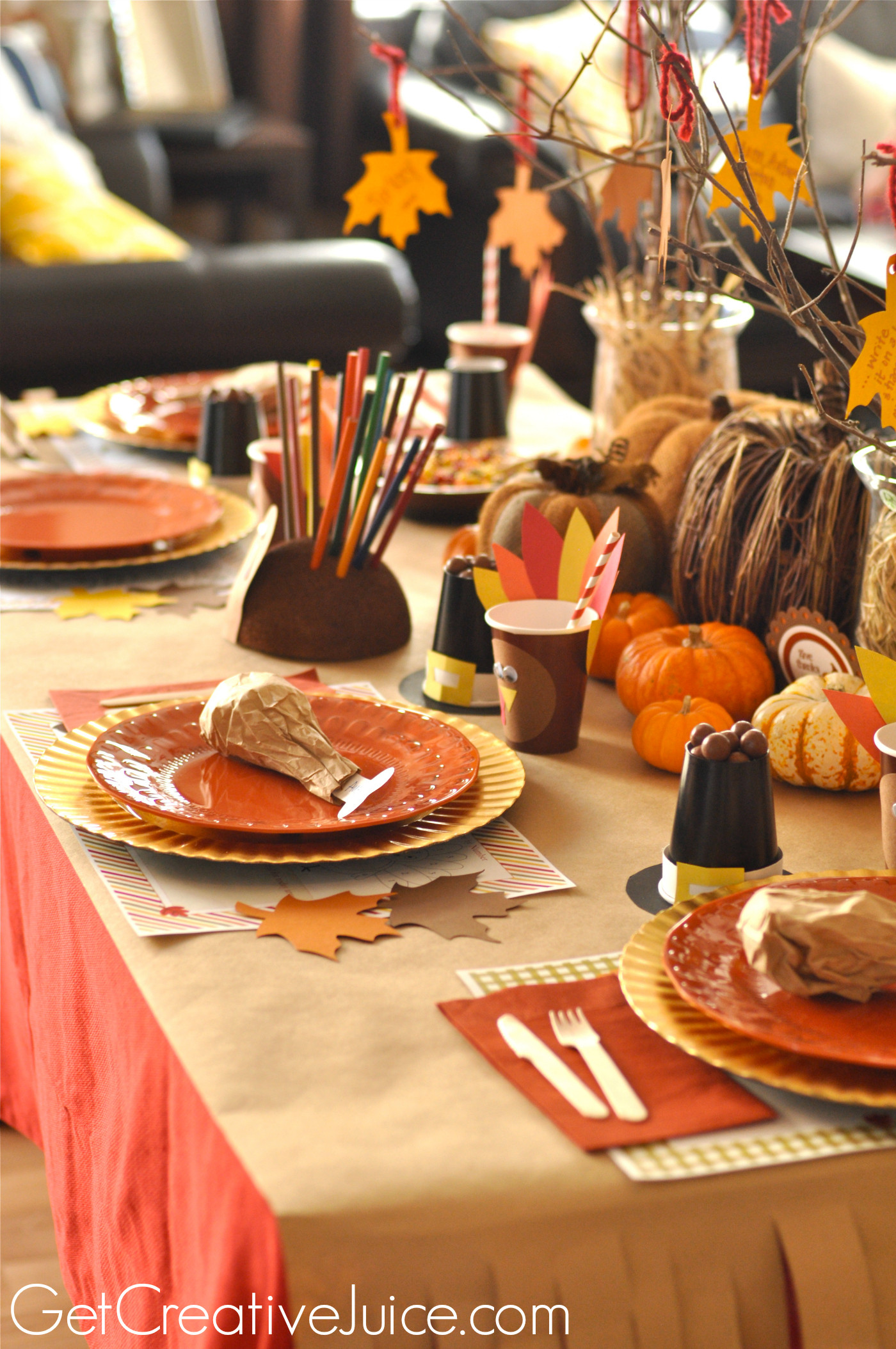 Thanksgiving Video Ideas
 Easy DIY Kids Thanksgiving Table Ideas Creative Juice