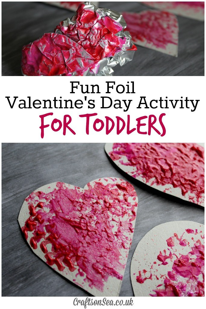 Valentines Day Activities
 Foil Valentines Day Activity for Toddlers Crafts on Sea