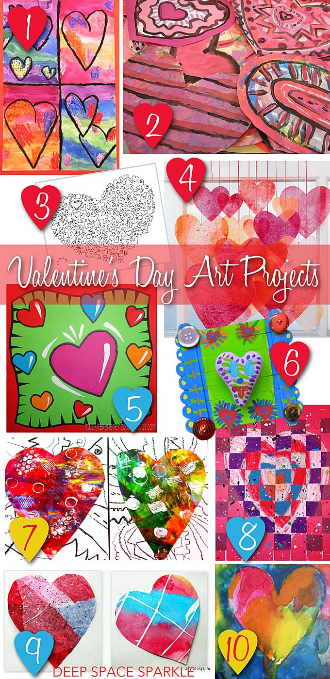 Valentines Day Art Ideas
 Valentine s Day Art Projects and Resource Round up Deep