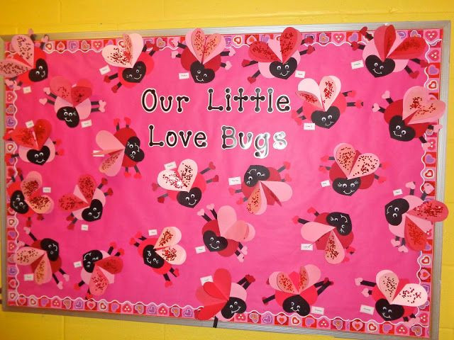 Valentines Day Bulletin Board Ideas For Preschool
 Bulletin board Valentine s Day craft Our little Love