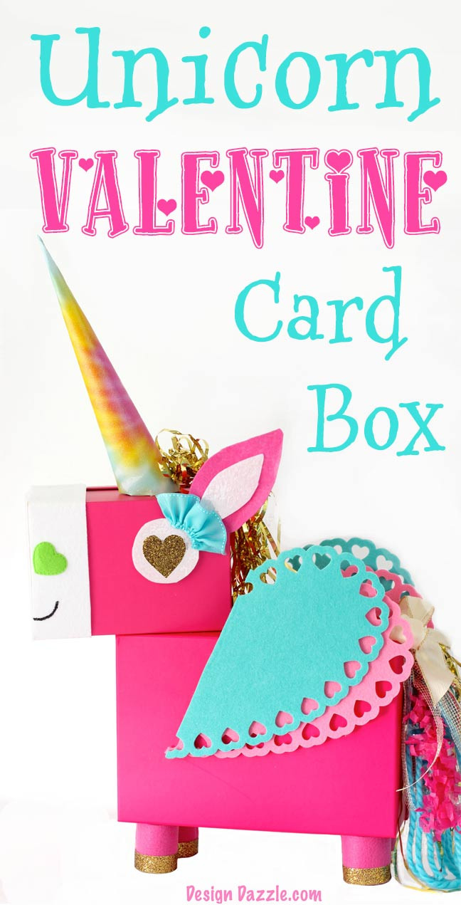 Valentines Day Card Box Ideas
 Unicorn Valentine Card Box Design Dazzle