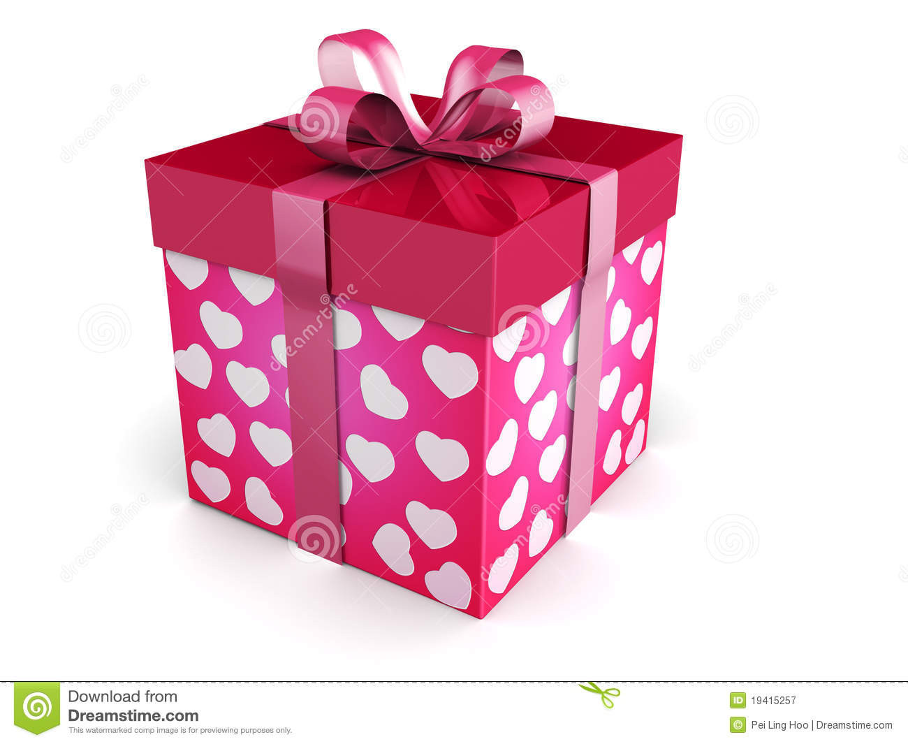 Valentines Day Gift Box
 Valentine Day Concept Gift Box Stock Illustration