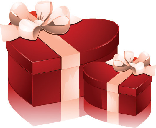 Valentines Day Gift Box
 Valentine day heartshaped t box Free EPS