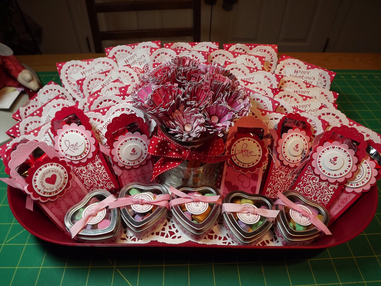 Valentines Day Goodie Bag Ideas
 Nanny s Pansy Patch Valentine Tray & Goo Bags
