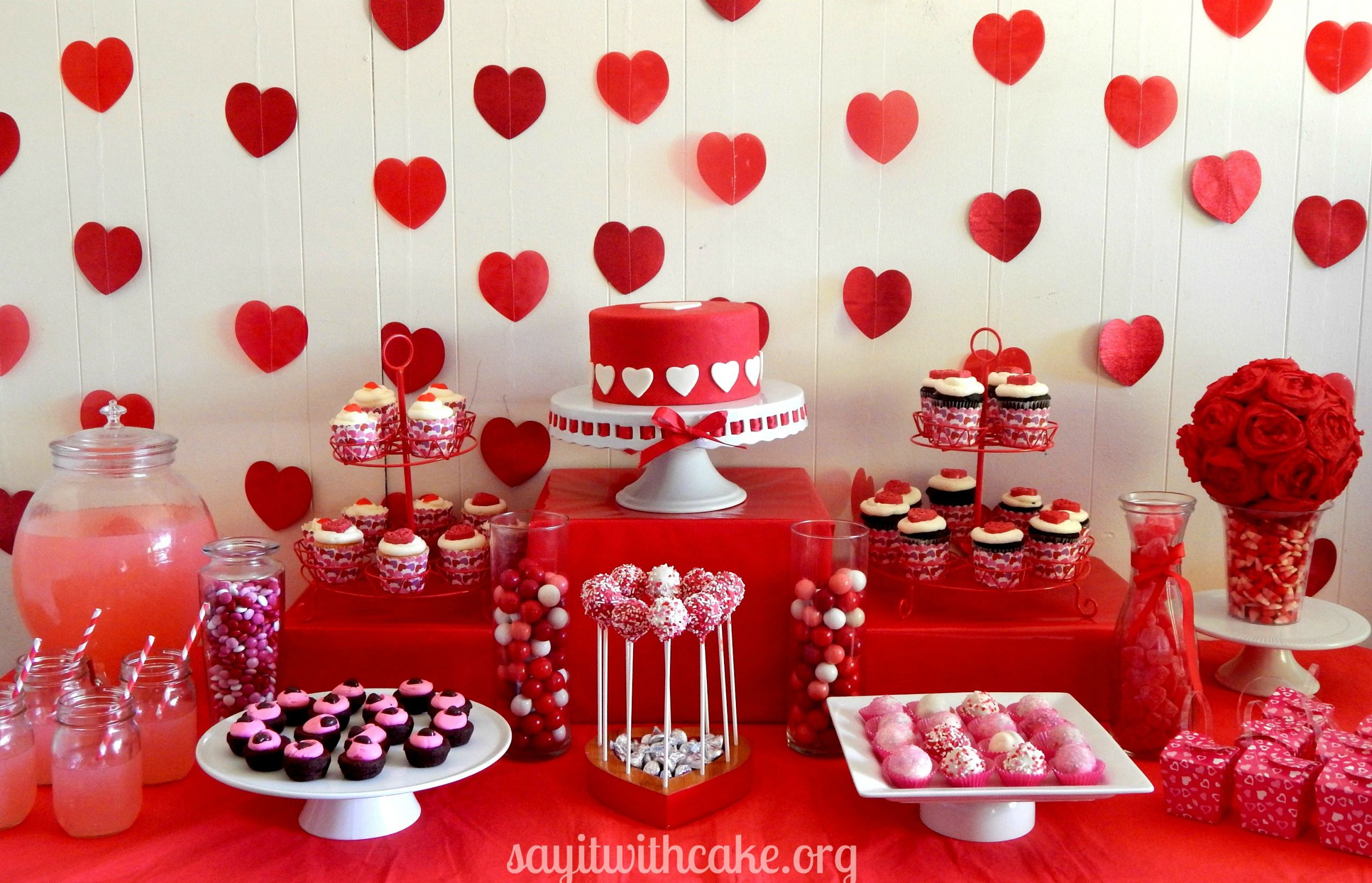 Valentines Day Party Ideas
 Valentine’s Day Dessert Table – Say it With Cake