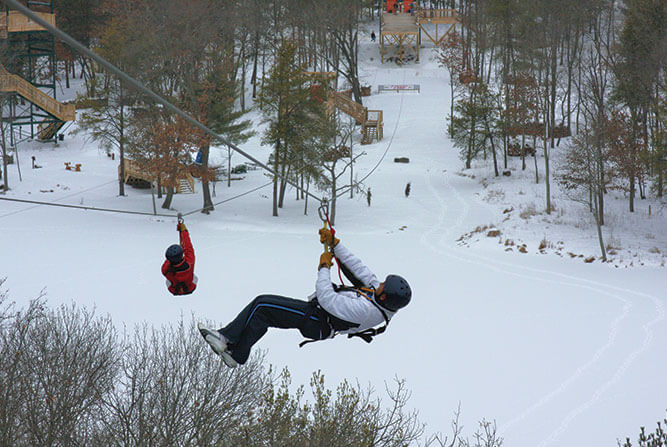 Winter Activities In Wisconsin
 Zipping Through the Snow