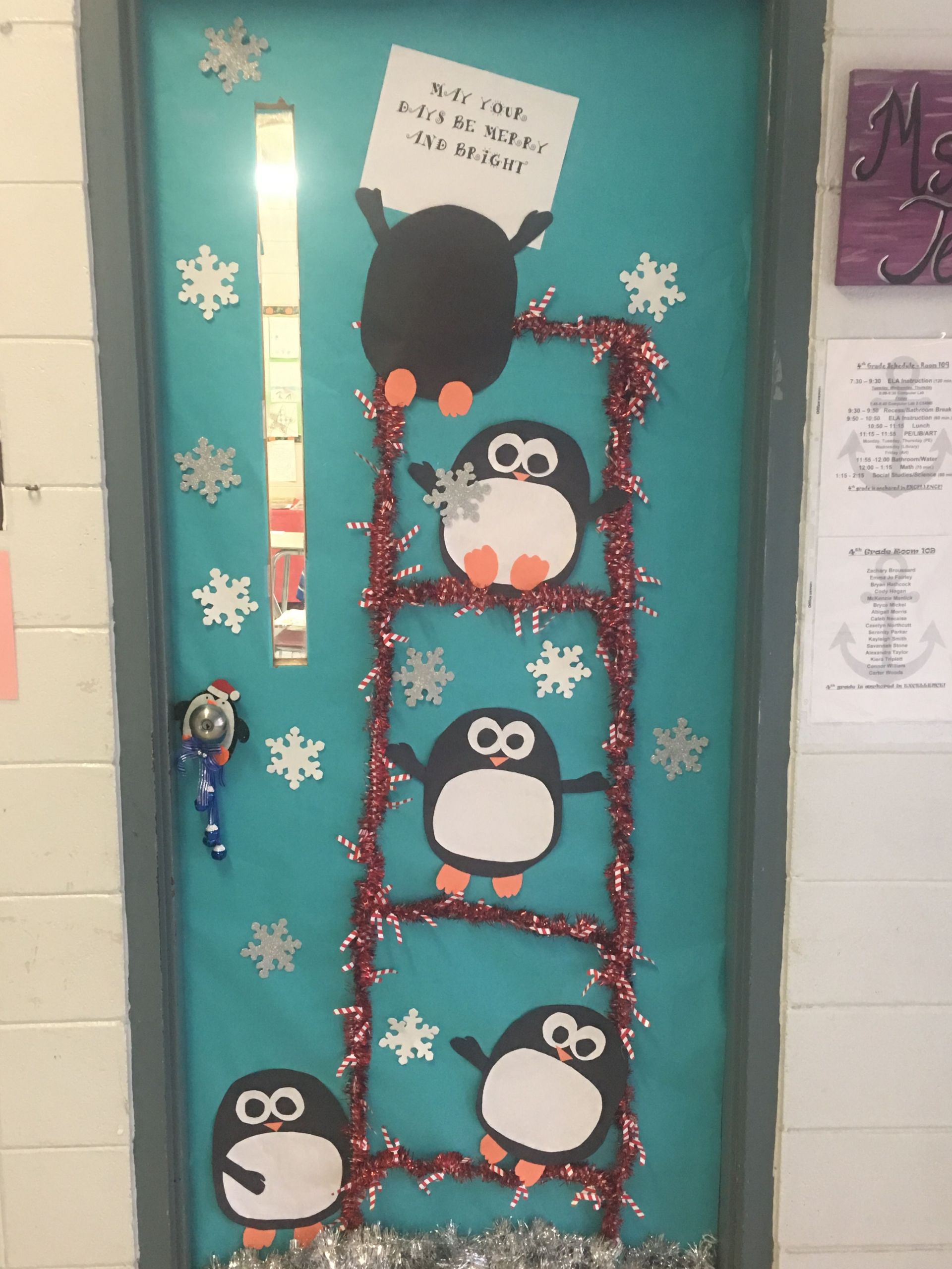 Winter Classroom Door Ideas
 Penguin Christmas Classroom Door