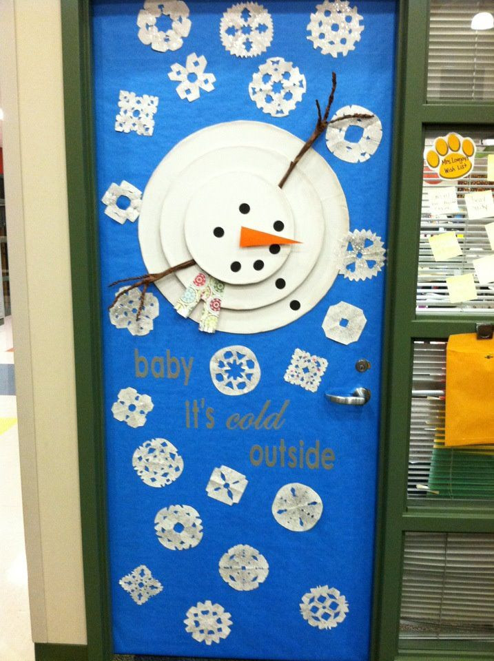 Winter Classroom Door Ideas
 Classroom door for the winter months Inspired by a card I