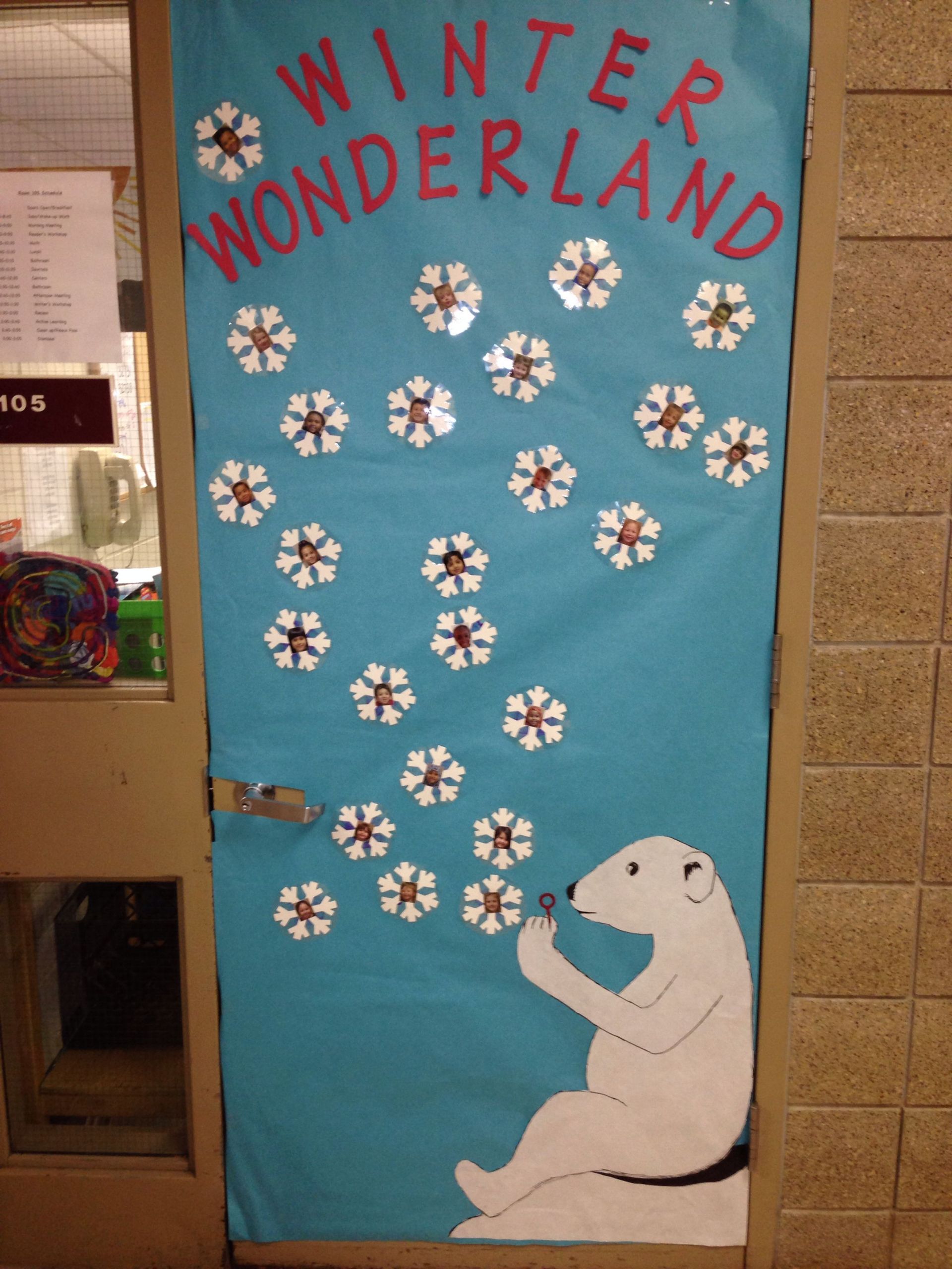 Winter Classroom Door Ideas
 Winter Wonderland door decoration
