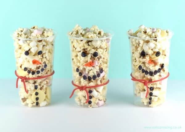 Winter Party Snacks
 Snowman Snack Cups Recipe