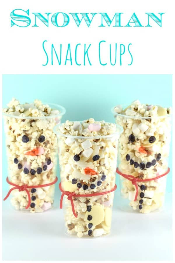 Winter Party Snacks
 Fun Snowman Snack Cups Recipe
