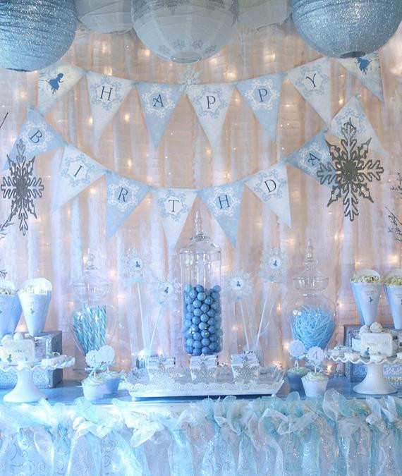 Winter Themed Party Supplies
 Snow Fairy Winter Wonderland Party Decorations Banner