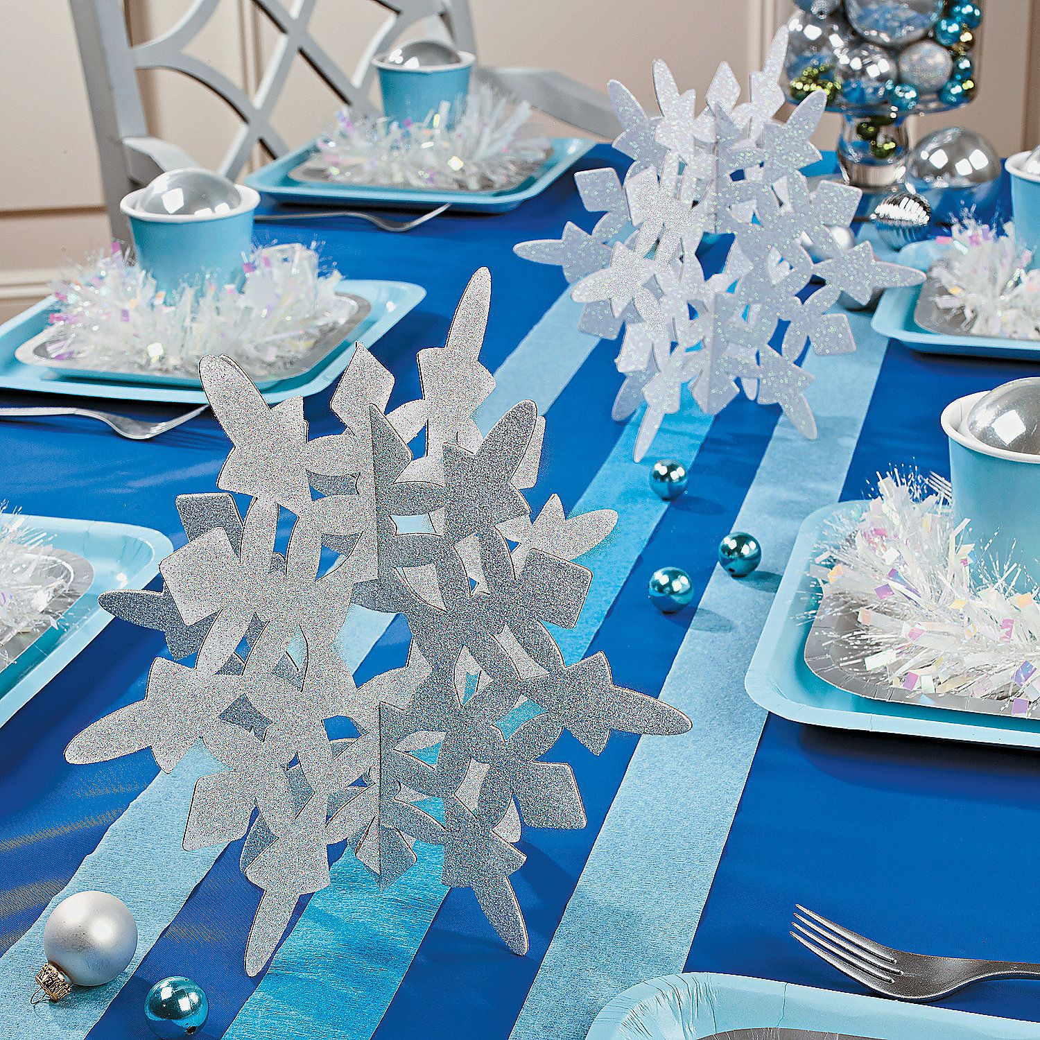 Winter Themed Party Supplies
 FROZEN inspired decorations Glitter Snowflake