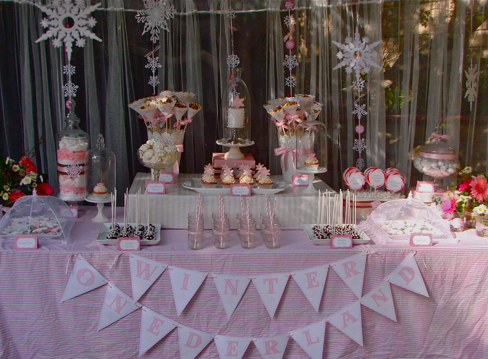 Winter Themed Party Supplies
 Oh Sugar Events Winter ONEderland Party