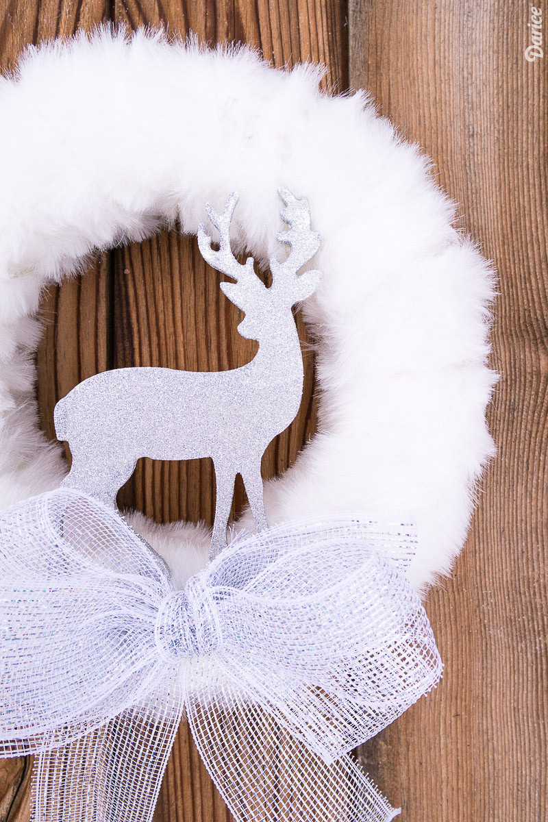Winter Wreaths Diy
 DIY Winter Wreath with Fur and Glitter Reindeer Darice