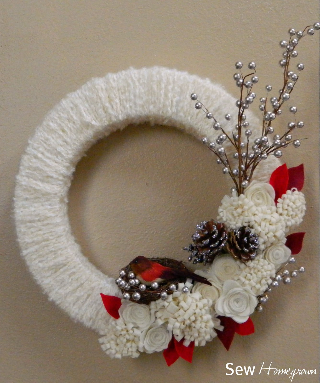 Winter Wreaths Diy
 Sew Homegrown DIY Woodland Winter Wreath