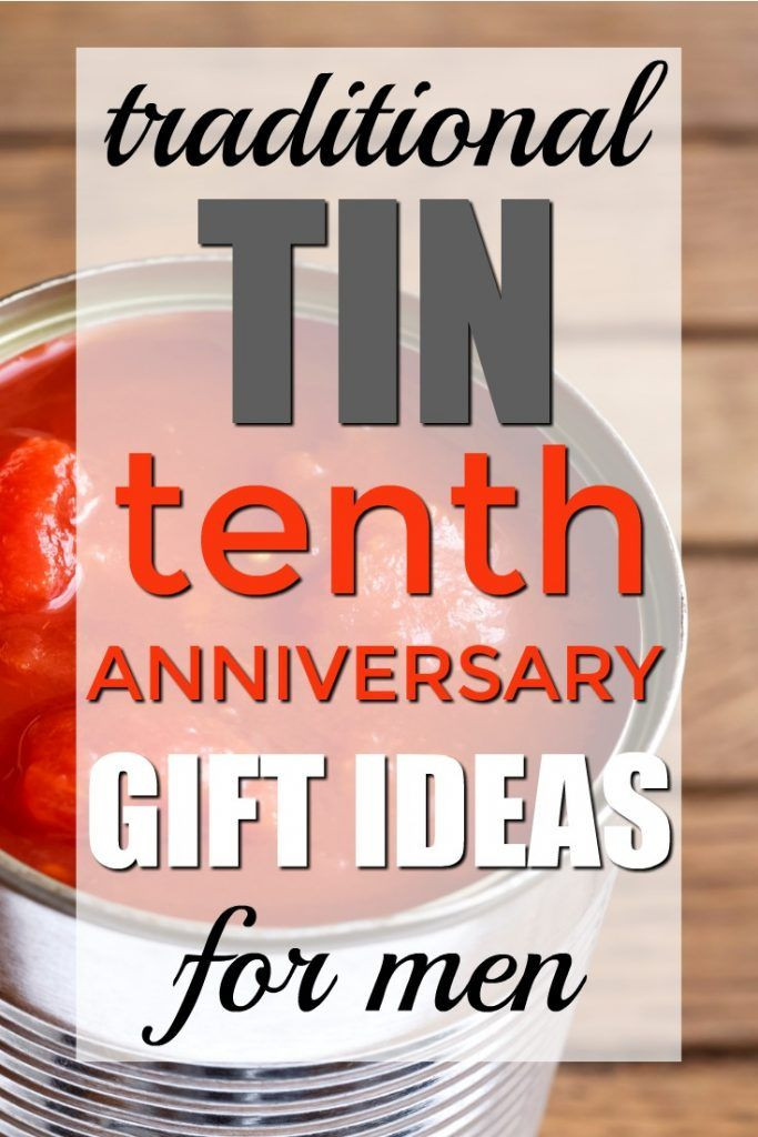 10Th Year Anniversary Gift Ideas
 Tin 10th Anniversary Gifts for Him for Husbands