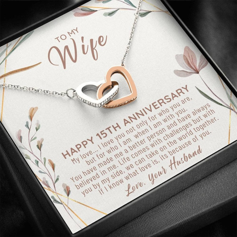 15Th Anniversary Gift Ideas
 15th Anniversary Gift For Wife 15 Year Anniversary Gifts