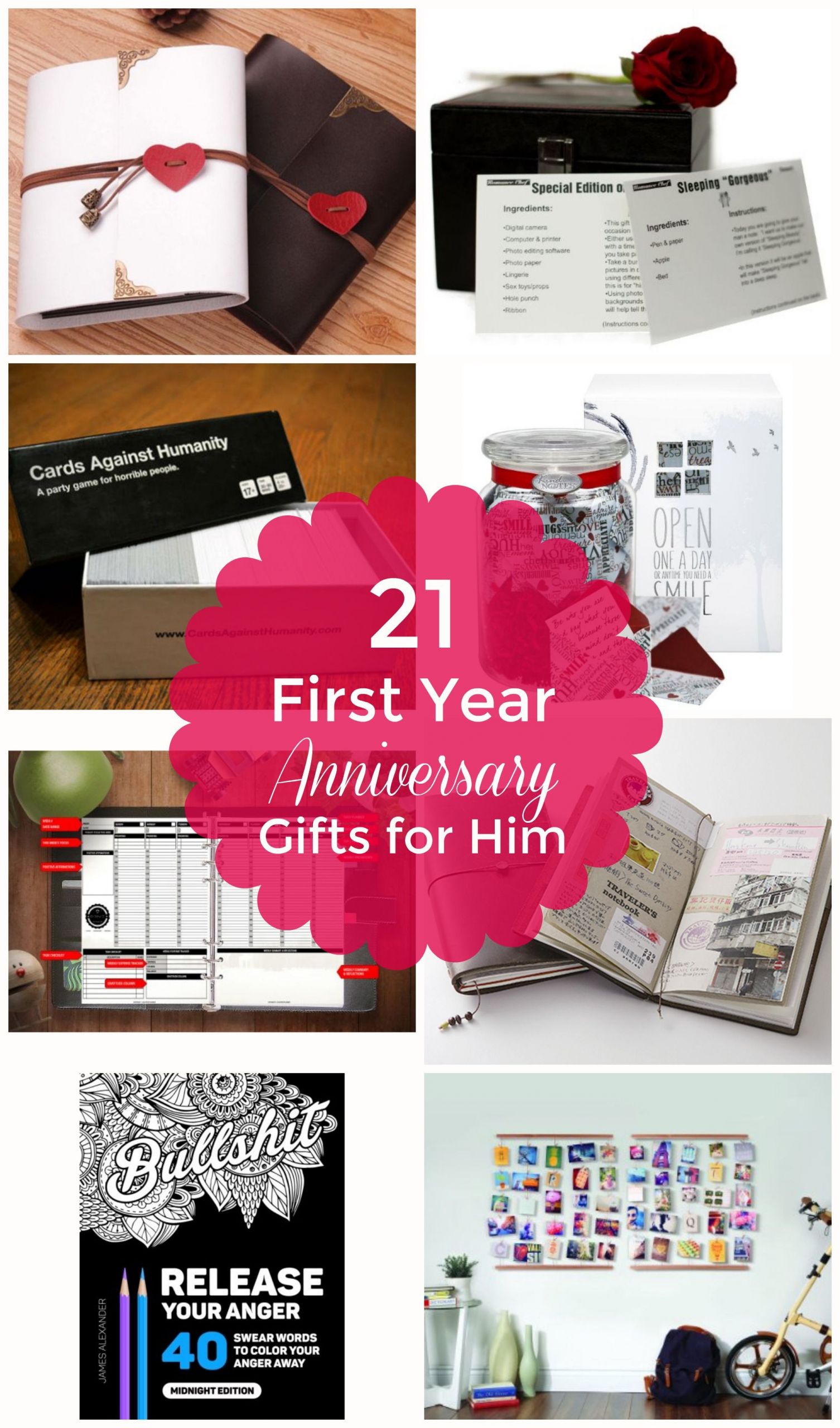 1St Year Anniversary Gift Ideas For Him
 The traditional first anniversary theme is paper which